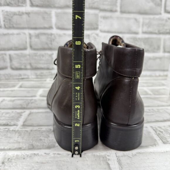 Classic Elements Lenni Women’s Size 8.5 Brown Leather Ankle Boots Vintage - Picture 7 of 11